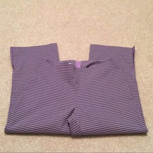 ☀️Purple & Black patterned capris